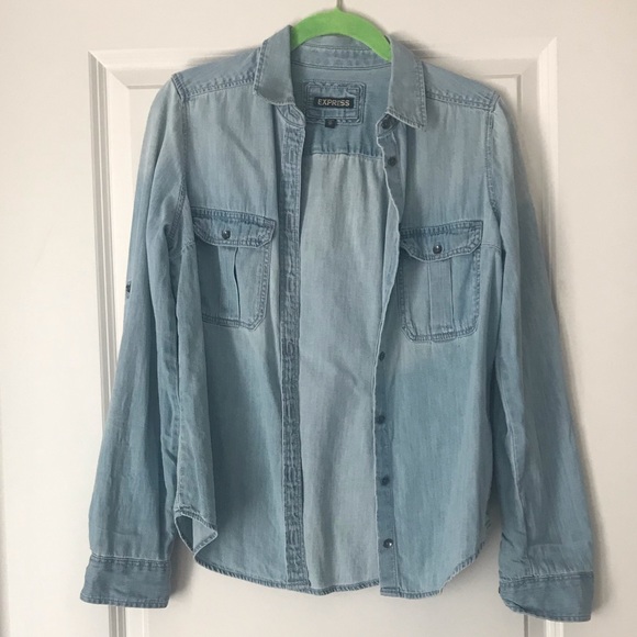 Express Denim Top - Picture 3 of 6